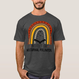 Camiseta protect our nocturnal pollinators vintage bats hal