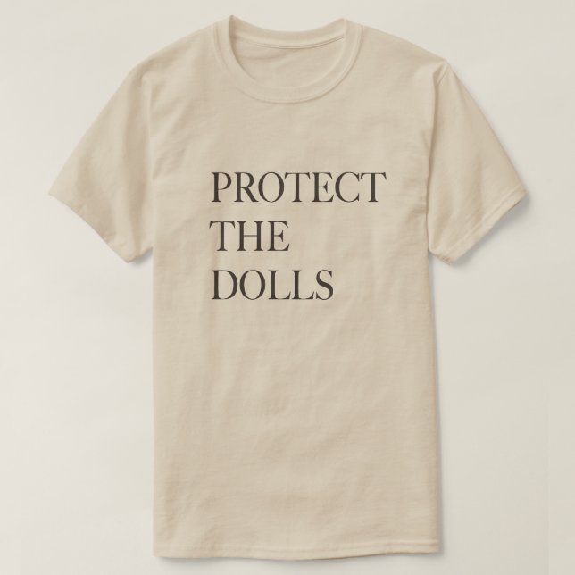 Camiseta Protect the Dolls – Final do Show AW 2025 (Frente do Design)