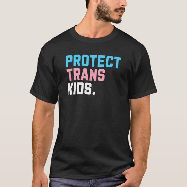 Camiseta Protect Trans Kids  LGBT Support LGBT Pride (Frente)