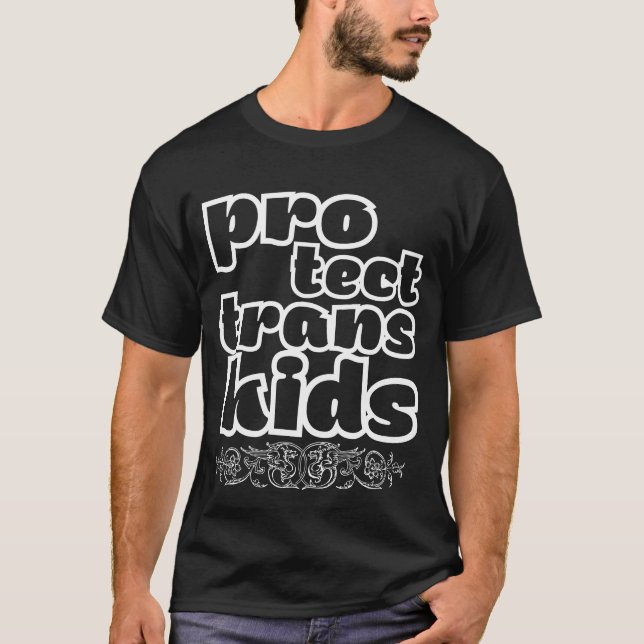 Camiseta protect trans kids, protect trans youth, trans,  (Frente)