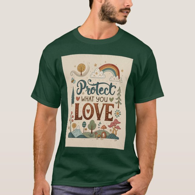 Camiseta Protect What You Love. (Frente)