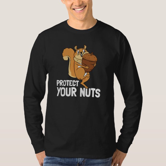 Camiseta Protect Your Nuts Deez Nuts Men's Squirrel Deez Nu (Frente)