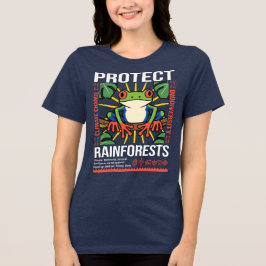 Camiseta Proteger a Consciência Ambiental das Florestas Tro