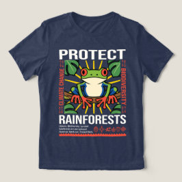 Camiseta Proteger a Consciência Ambiental das Florestas Tro