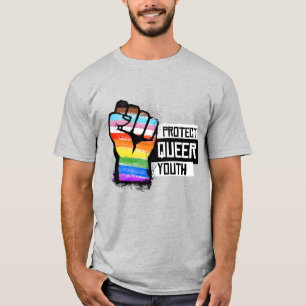 Camiseta Proteger a Juventude em Fila - Pressionar Orgulho 