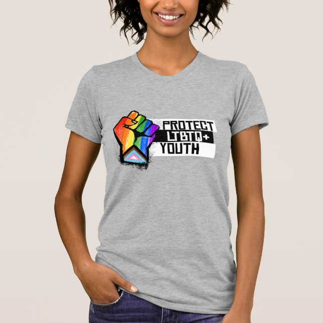 Camiseta Proteger a Juventude LGBTQ (Frente)