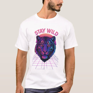 Camiseta Proteger a Natureza com o Poder do Tigre