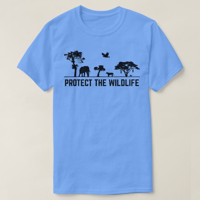 Camiseta Proteger a Natureza da Conservação Animal Safari S (Frente do Design)
