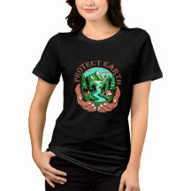 Camiseta Proteger a Natureza da Terra