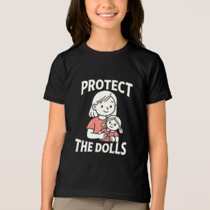 Camiseta proteger as bonecas do miúdo