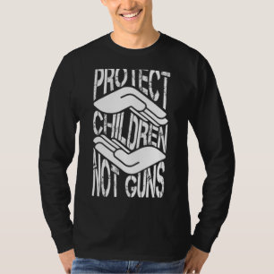 Camiseta Proteger as crianças contra as armas 9