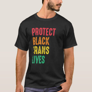 Camiseta Proteger as Vidas Negras Trans Lgbtq Orgulho de Di