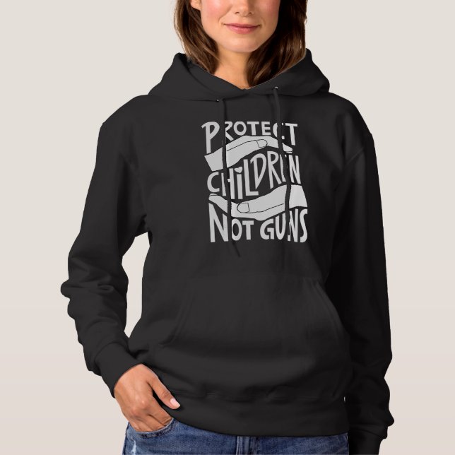 Camiseta Proteger Crianças Não Armas Laranja (Frente)