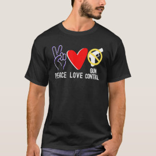 Camiseta Proteger Crianças Não Armas O Amor Pela Paz Acabar