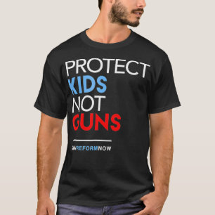 Camiseta Proteger Crianças Não Armas para Controle de Arm
