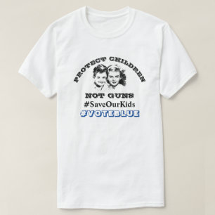 CAMISETA PROTEGER CRIANÇAS NÃO ARMAS #VOTEBLUE