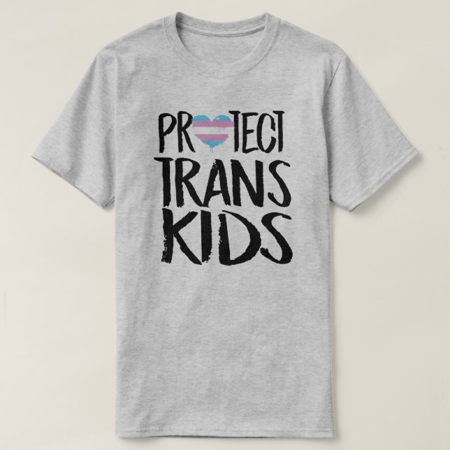Camiseta Proteger Crianças Trans (Frente do Design)