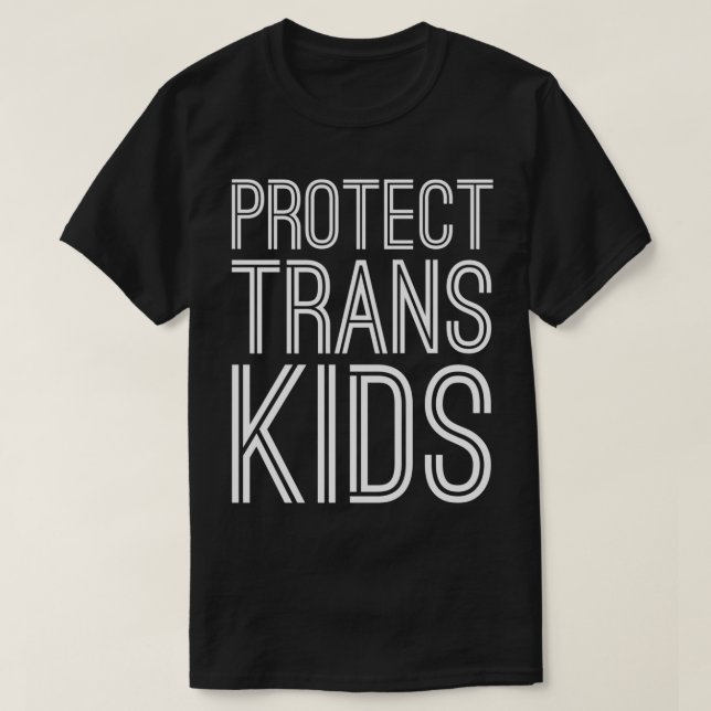Camiseta Proteger Crianças Trans (Frente do Design)
