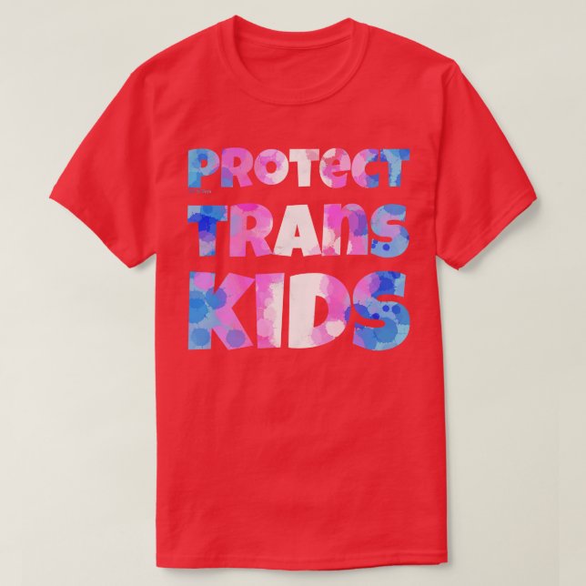 Camiseta Proteger Crianças Trans (Frente do Design)