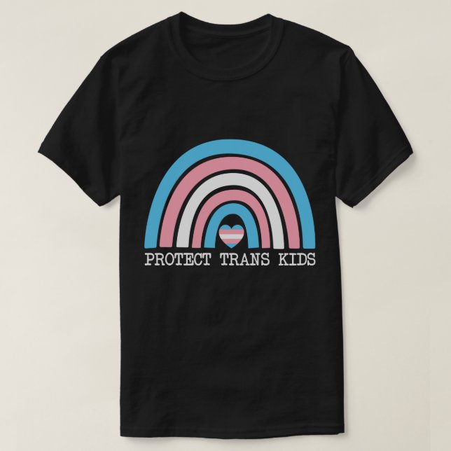Camiseta Proteger Crianças Trans (Frente do Design)