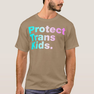 Camiseta Proteger crianças trans Sinalizador de transgênero