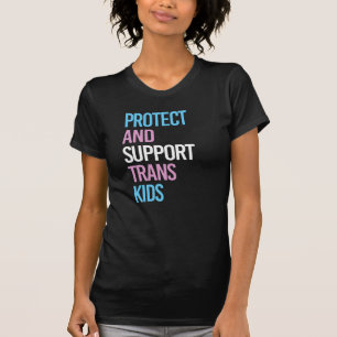 Camiseta Proteger e Apoiar Crianças Trans