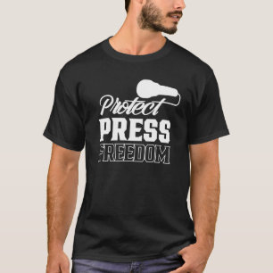 Camiseta Proteger jornalista pela liberdade de imprensa