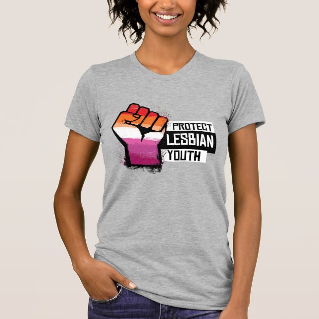 Camiseta Proteger Jovens Lésbicas (Frente)