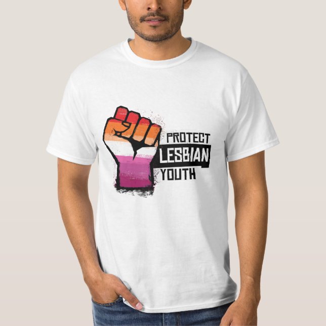 Camiseta Proteger Jovens Lésbicas (Frente)