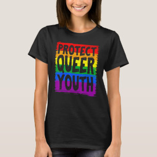 Camiseta Proteger Jovens Queer Lgbt Lgbt Gay Transgênero Or