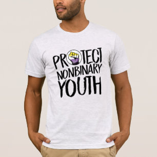 Camiseta Proteger Juventude Não-Binária