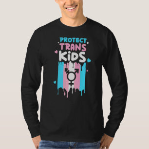 Camiseta Proteger Lgbt do Orgulho de Sinalizador Transgêner
