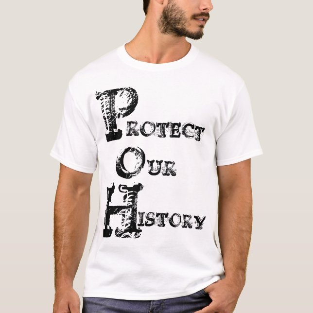 CAMISETA PROTEGER NOSSA HISTÓRIA (Frente)