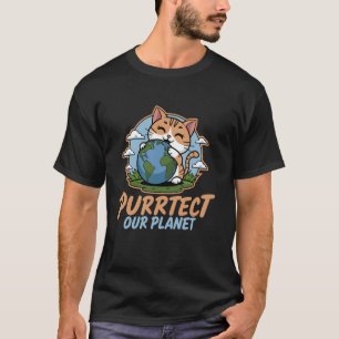 Camiseta Proteger nosso planeta, amante de gato animal salv