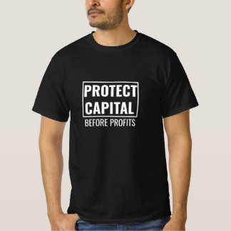 Camiseta Proteger o Capital Antes dos Lucros — Designação d