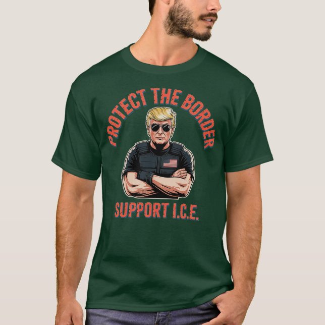 Camiseta Proteger o ICE de suporte de borda (2) (Frente)