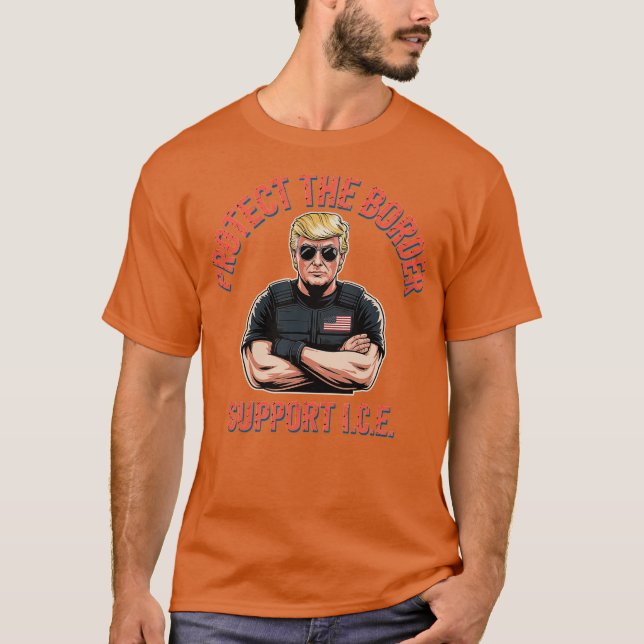 Camiseta Proteger o ICE de suporte de borda (2) (Frente)