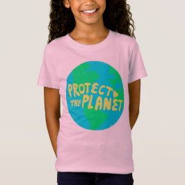 CAMISETA PROTEGER O PLANETA SALVAR A TERRA ECOLÓGICA