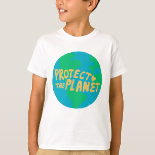 CAMISETA PROTEGER O PLANETA SALVAR A TERRA ECOLÓGICA