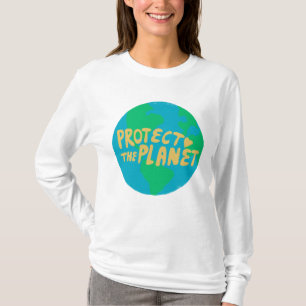 CAMISETA PROTEGER O PLANETA SALVAR O ECOLÓGICO DA TERRA