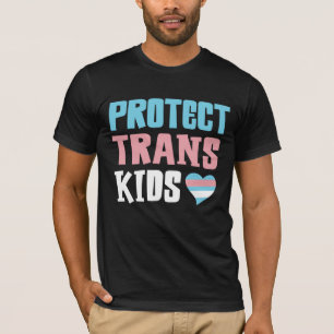 Camiseta Proteger o suporte a crianças trans para transgêne