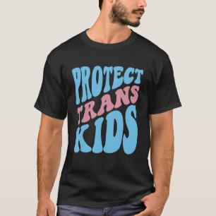 Camiseta Proteger o suporte da Lgbt de Sinalizador Transgên