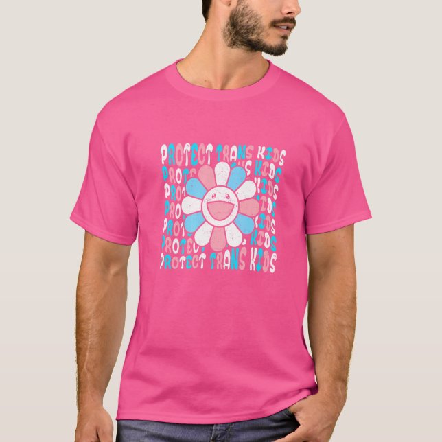 Camiseta Proteger Orgulho Lgbt Transgênero de Crianças Tran (Frente)