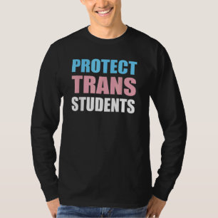 Camiseta Proteger os Direitos de Sinalizador Trans dos Estu