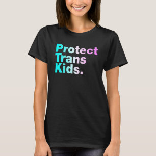 Camiseta Proteger Sinalizador Transgênero de Crianças Trans