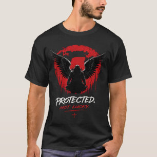Camiseta Protegido Não Sortudo Além da Chance