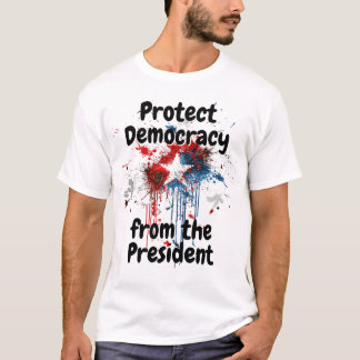 Camiseta Proteja a Democracia do Presidente, Donald Trump