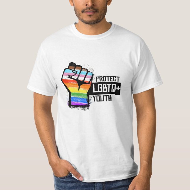 Camiseta Proteja a Juventude LGBTQ (Frente)