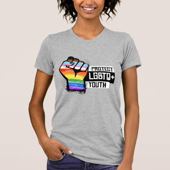 Camiseta Proteja a Juventude LGBTQ (Frente)