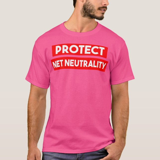 Camiseta Proteja a Neutralidade da Rede Salve a Privacidade (Frente)